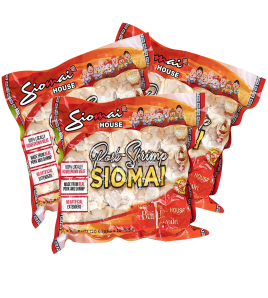 Three packs of frozen Siomai House siomai