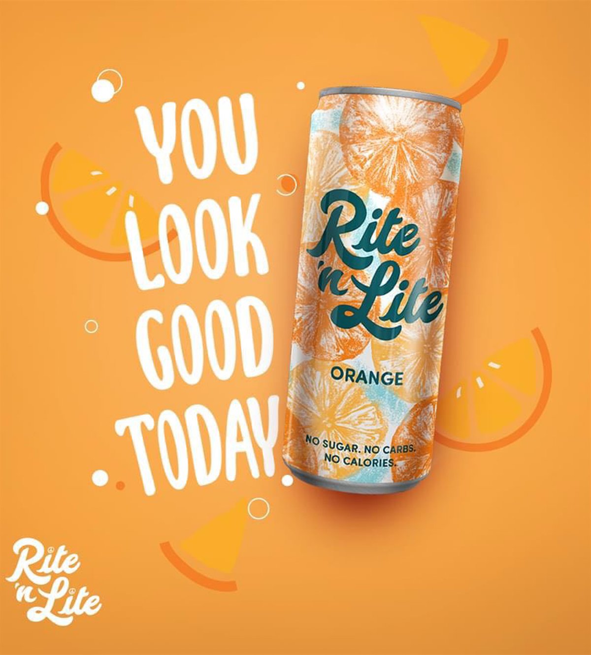 Rite 'n Lite Orange can and official flavor artwork